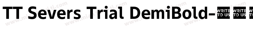 TT Severs Trial DemiBold字体转换